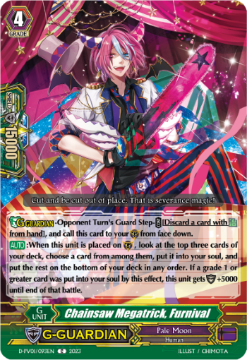 (093) Cardfight Vanguard History Collection Single: Chainsaw Megatrick, Furnival [P-Format]  Common
