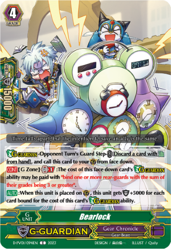(094) Cardfight Vanguard History Collection Single: Bearlock [P-Format]  Common