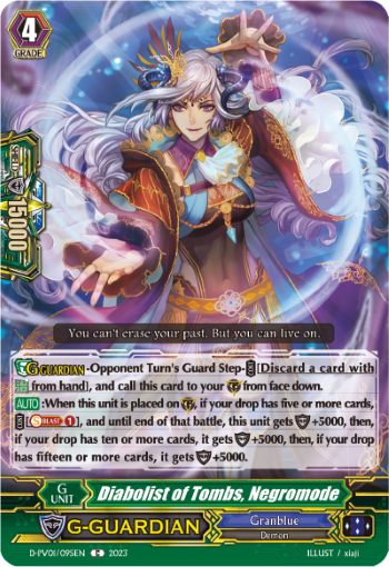 (095) Cardfight Vanguard History Collection Single: Diabolist of Tombs, Negromode [P-Format]  Common