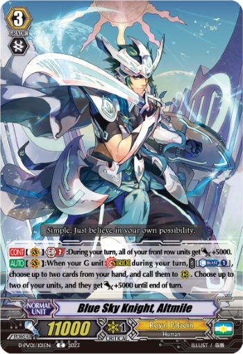 (101) Cardfight Vanguard History Collection Single: Blue Sky Knight, Altmile [P-Format]  Common