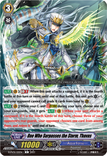 (121) Cardfight Vanguard History Collection Single: One Who Surpasses the Storm, Thavas [P-Format]  Common