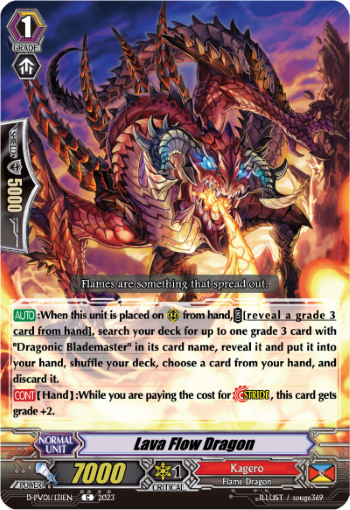 (131) Cardfight Vanguard History Collection Single: Lava Flow Dragon [P-Format]  Common