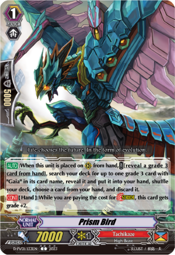 (133) Cardfight Vanguard History Collection Single: Prism Bird [P-Format]  Common
