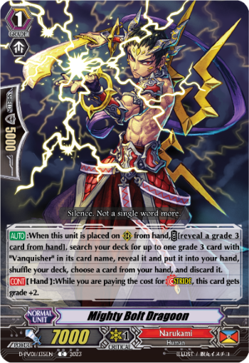 (135) Cardfight Vanguard History Collection Single: Mighty Bolt Dragoon [P-Format]  Common