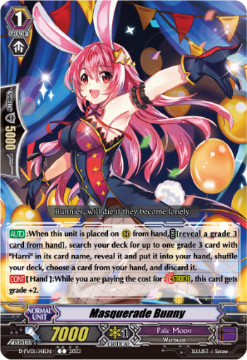 (141) Cardfight Vanguard History Collection Single: Masquerade Bunny [P-Format]  Common