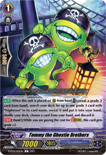 (143) Cardfight Vanguard History Collection Single: Tommy the Ghostie Brothers [P-Format]  Common