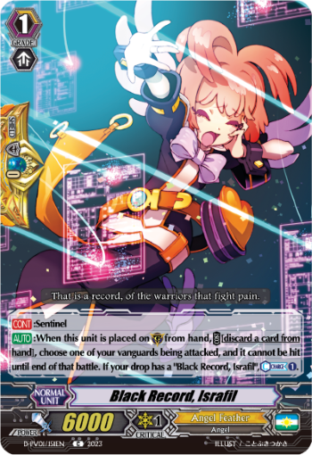 (151) Cardfight Vanguard History Collection Single: Black Record, Israfil [P-Format]  Common