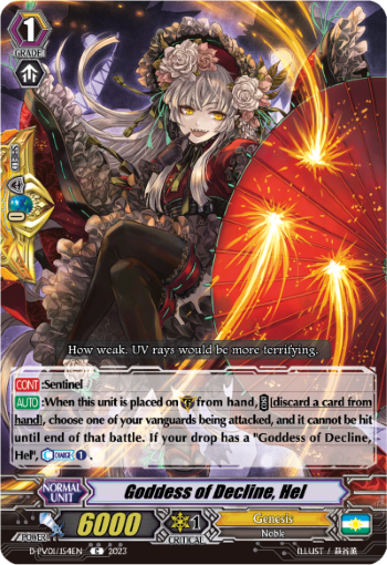 (154) Cardfight Vanguard History Collection Single: Goddess of Decline, Hel [P-Format]  Common