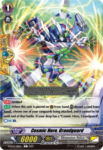 (161) Cardfight Vanguard History Collection Single: Cosmic Hero, Grandguard [P-Format]  Common