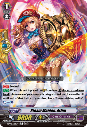(166) Cardfight Vanguard History Collection Single: Steam Maiden, Arlim [P-Format]  Common