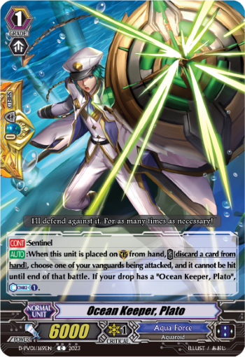 (169) Cardfight Vanguard History Collection Single: Ocean Keeper, Plato [P-Format]  Common