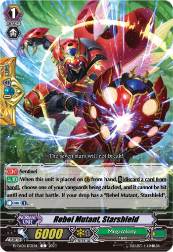 (170) Cardfight Vanguard History Collection Single: Rebel Mutant, Starshield [P-Format]  Common