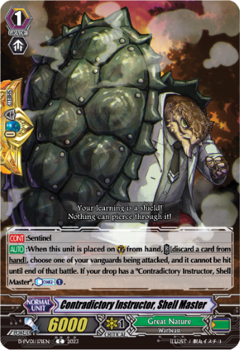 (171) Cardfight Vanguard History Collection Single: Contradictory Instructor, Shell Master [P-Format]  Common
