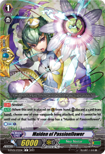 (172) Cardfight Vanguard History Collection Single: Maiden of Passionflower [P-Format]  Common
