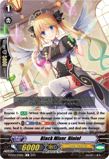 (179) Cardfight Vanguard History Collection Single: Black Mixer, Hiniel [P-Format]  Common