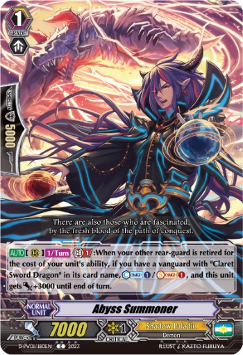(180) Cardfight Vanguard History Collection Single: Abyss Summoner [P-Format]  Common
