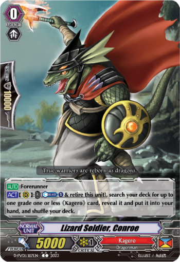 (187) Cardfight Vanguard History Collection Single: Lizard Soldier, Conroe [P-Format]  Common