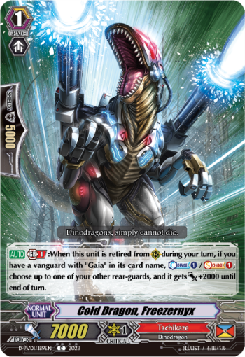 (189) Cardfight Vanguard History Collection Single: Cold Dragon, Freezernyx [P-Format]  Common
