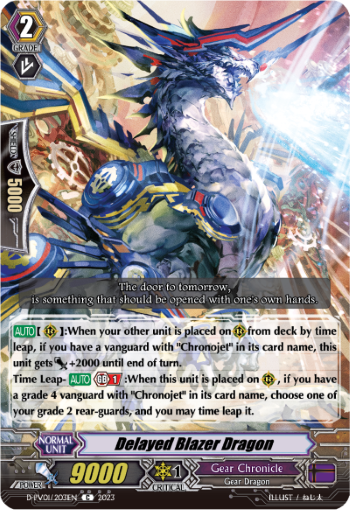 (203) Cardfight Vanguard History Collection Single: Delayed Blazer Dragon [P-Format]  Common