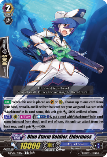 (211) Cardfight Vanguard History Collection Single: Blue Storm Soldier, Eldermoss [P-Format]  Common