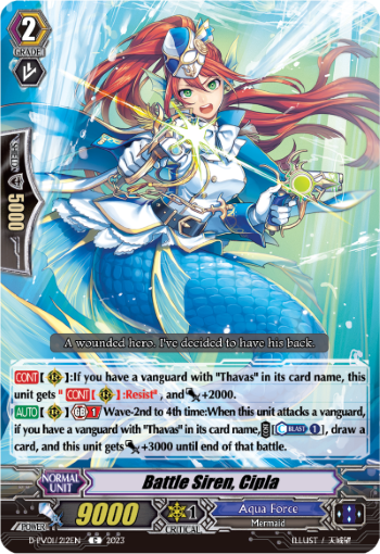 (212) Cardfight Vanguard History Collection Single: Battle Siren, Cipla [P-Format]  Common