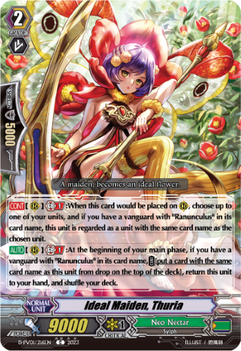 (216) Cardfight Vanguard History Collection Single: Ideal Maiden, Thuria [P-Format]  Common
