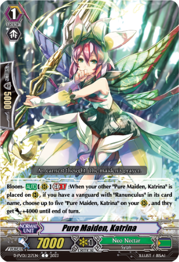 (217) Cardfight Vanguard History Collection Single: Pure Maiden, Katrina [P-Format]  Common