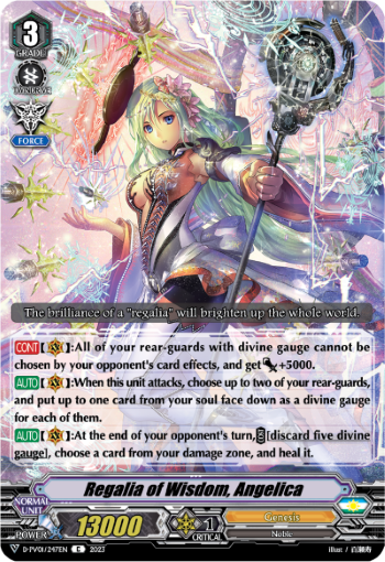 (247) Cardfight Vanguard History Collection Single: Regalia of Wisdom, Angelica [V Format]  Common