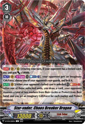 (255) Cardfight Vanguard History Collection Single: Star-vader, Chaos Breaker Dragon [V Format]  Common