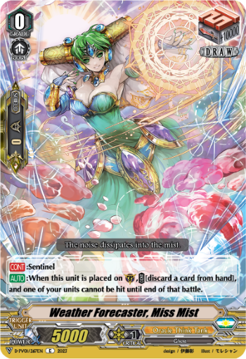(267) Cardfight Vanguard History Collection Single: Weather Forecaster, Miss Mist [V Format]  Common