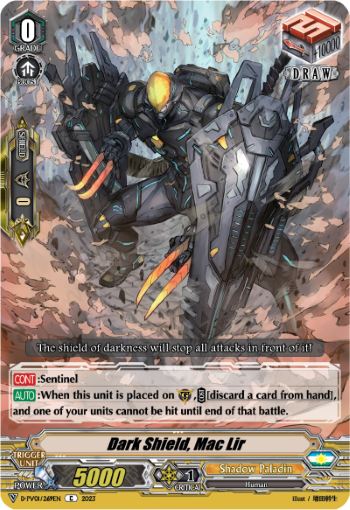 (269) Cardfight Vanguard History Collection Single: Dark Shield, Mac Lir [V Format]  Common