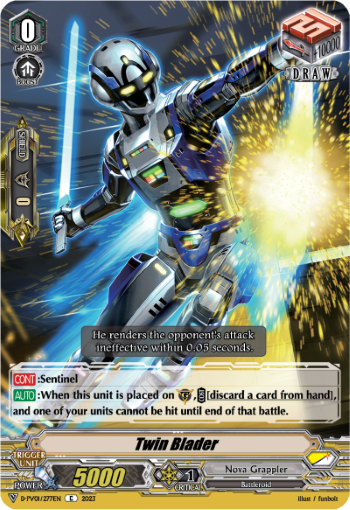 (277) Cardfight Vanguard History Collection Single: Twin Blader [V Format]  Common
