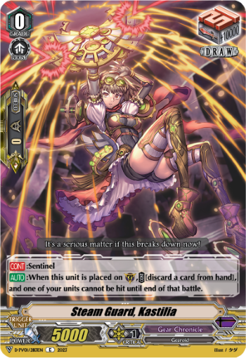 (283) Cardfight Vanguard History Collection Single: Steam Guard, Kastilia [V Format]  Common