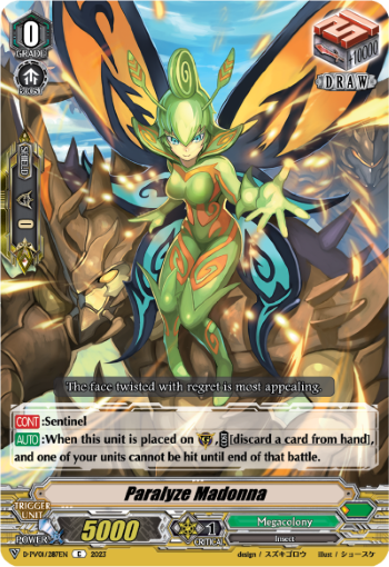 (287) Cardfight Vanguard History Collection Single: Paralyze Madonna [V Format]  Common