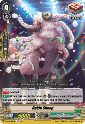 (288) Cardfight Vanguard History Collection Single: Cable Sheep [V Format]  Common