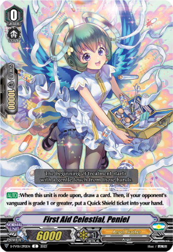 (292) Cardfight Vanguard History Collection Single: First Aid Celestial, Peniel [V Format]  Common