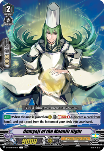 (314) Cardfight Vanguard History Collection Single: Onmyoji of the Moonlit Night [V Format]  Common