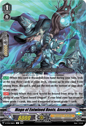(316) Cardfight Vanguard History Collection Single: Mage of Entwined Roots, Amergin [V Format]  Common