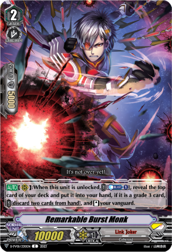 (330) Cardfight Vanguard History Collection Single: Remarkable Burst Monk [V Format]  Common