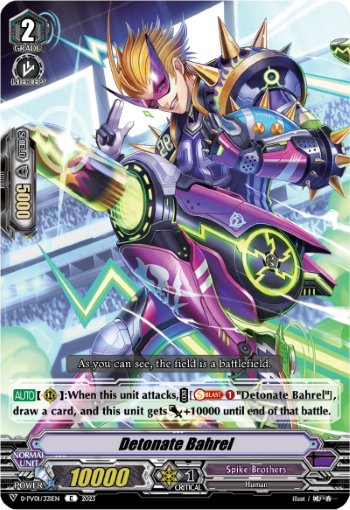 (331) Cardfight Vanguard History Collection Single: Detonate Bahrel [V Format]  Common