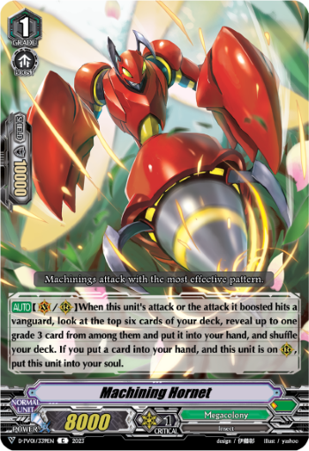 (339) Cardfight Vanguard History Collection Single: Machining Hornet [V Format]  Common