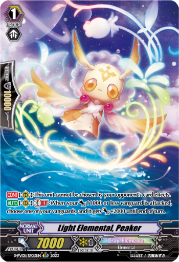 (SP03) Cardfight Vanguard History Collection Single: Light Elemental, Peaker [P-Format] (V.2 - Special Parallel)  Special Parallel