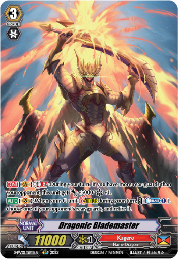 (SP11) Cardfight Vanguard History Collection Single: Dragonic Blademaster [P-Format] (V.2 - Special Parallel)  Special Parallel