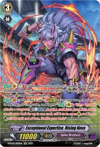 (SP19) Cardfight Vanguard History Collection Single: Exceptional Expertise, Rising Nova [P-Format] (V.2 - Special Parallel)  Special Parallel
