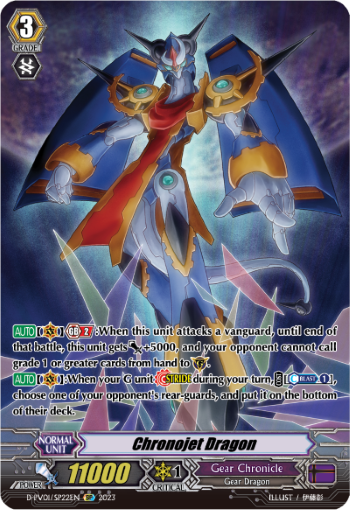 (SP22) Cardfight Vanguard History Collection Single: Chronojet Dragon [P-Format] (V.2 - Special Parallel)  Special Parallel