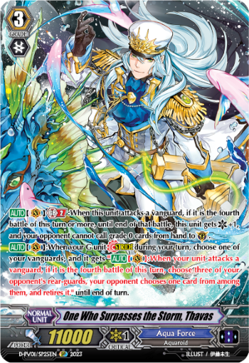 (SP25) Cardfight Vanguard History Collection Single: One Who Surpasses the Storm, Thavas [P-Format] (V.2 - Special Parallel)  Special Parallel