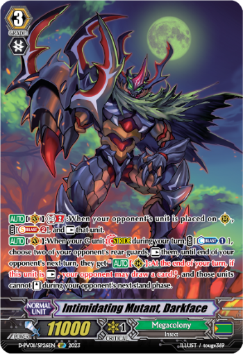 (SP26) Cardfight Vanguard History Collection Single: Intimidating Mutant, Darkface [P-Format] (V.2 - Special Parallel)  Special Parallel