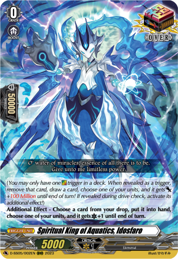 (002) Cardfight Vanguard Festival Booster 2023 Single: Spiritual King of Aquatics, Idosfaro [D-Format]  Feature Rare