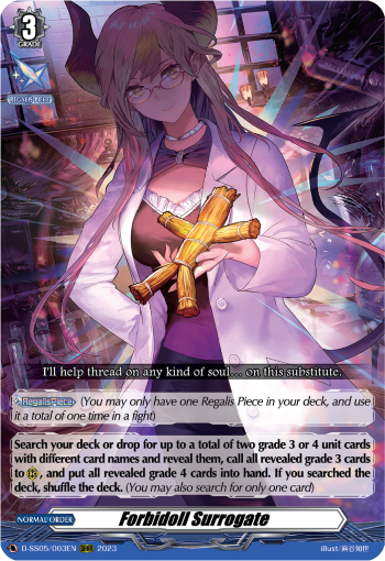 (003) Cardfight Vanguard Festival Booster 2023 Single: Forbidoll Surrogate [D-Format]  Feature Rare