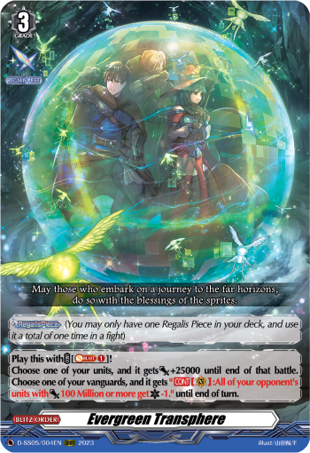 (004) Cardfight Vanguard Festival Booster 2023 Single: Evergreen Transphere [D-Format]  Feature Rare
